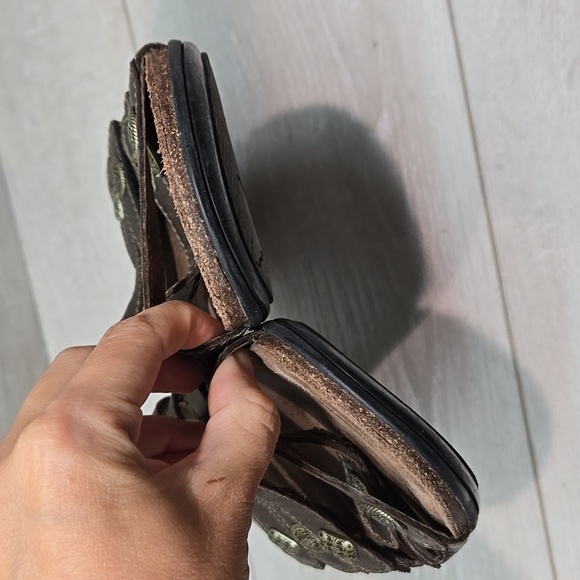 Dansko Women's Janie MetallicBronze Hook&loop S lide Sandals Shoes Sz 41/11-11.5 - Picture 4 of 12